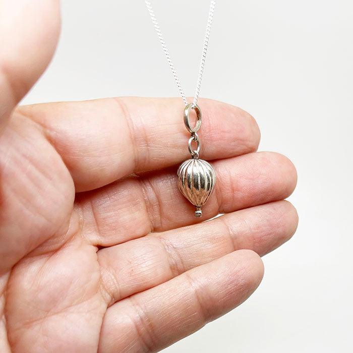 Better Things Ahead Sterling Silver Hot Air Balloon Necklace – Jen Downey